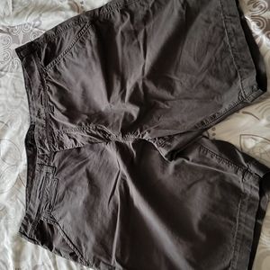 Dark Grey American Eagle flat front shorts